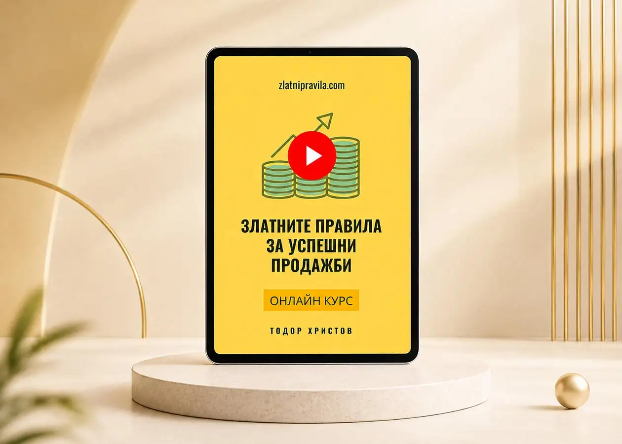 Онлайн курс “Златните правила за успешни продажби”