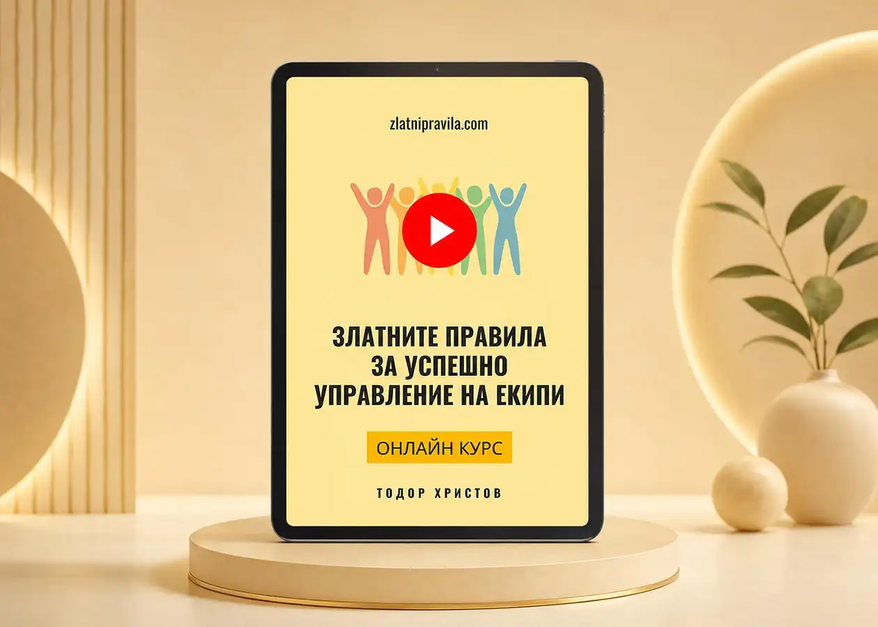 Онлайн курс "Златните правила за успешно управление на екипи"